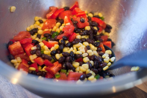 Spicy Mexican Chopped Salad with Crab from freshandfoodie.com @freshandfoodie
