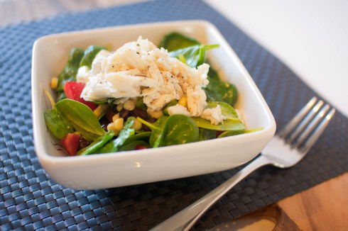 Spicy Mexican Chopped Salad with Crab from freshandfoodie.com @freshandfoodie