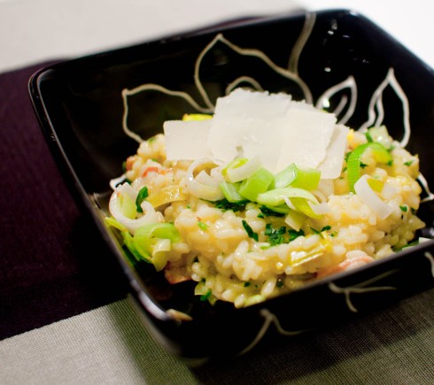 Bacon and Leek Risotto from freshandfoodie.com @freshandfoodie