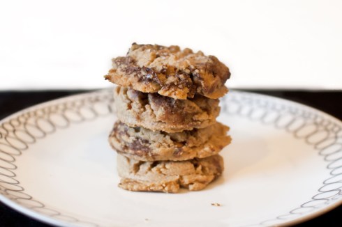 Salted Peanut Butter Cookies with Nutella Swirl from freshandfoodie.com @freshandfoodie