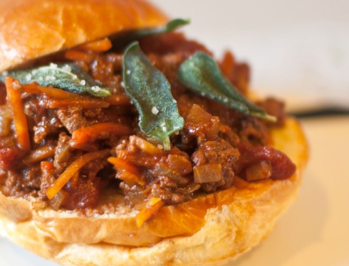 Drunken Buffalo Sandwiches with Fried Sage from freshandfoodie.com @freshandfoodie