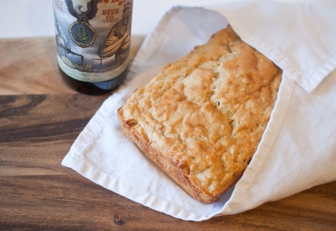 Red Ale Bread with Ramps and 5-Year Aged White Cheddar from freshandfoodie.com @freshandfoodie