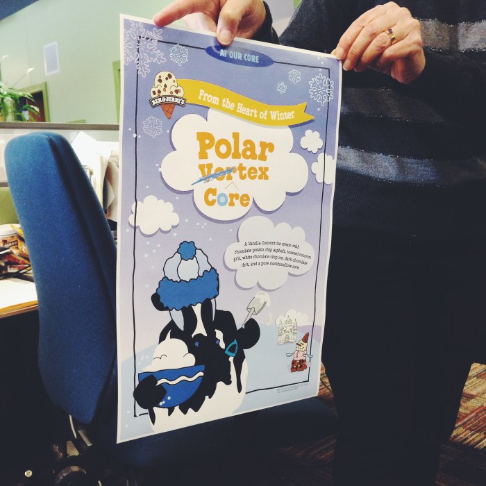 Creating a Ben & Jerry's poster from freshandfoodie.com @freshandfoodie