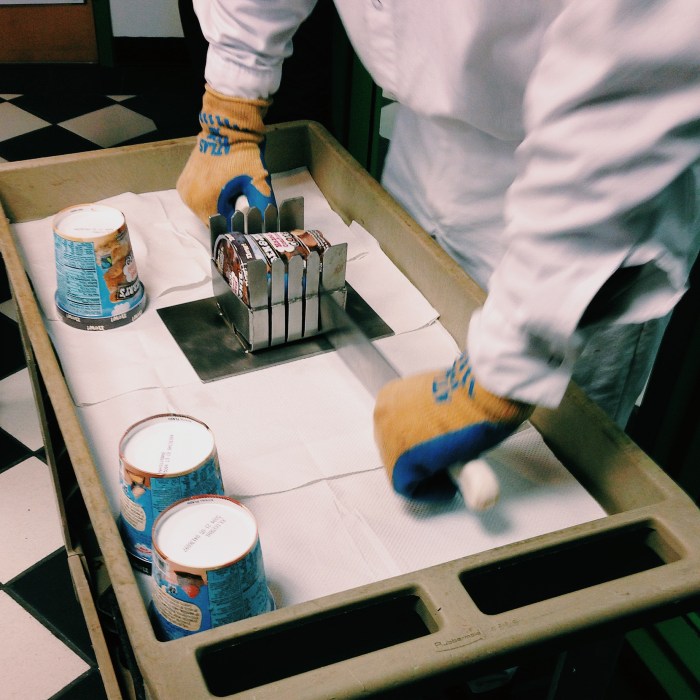 Ben & Jerry's quality control via freshandfoodie.com @freshandfoodie