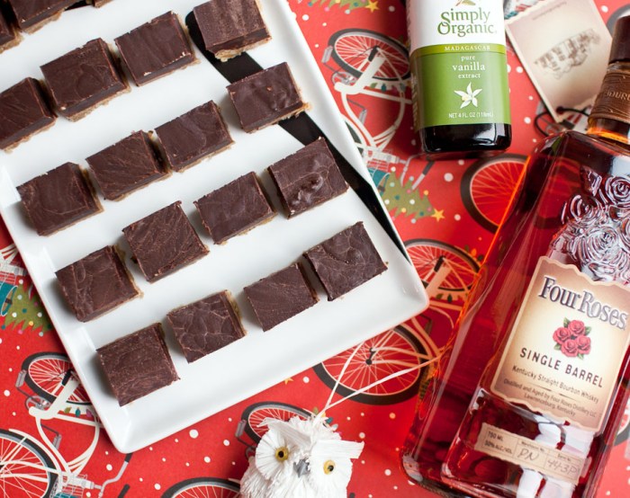 Bourbon Truffle Shortbread Squares via freshandfoodie.com @freshandfoodie